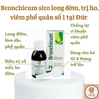 Siro Bronchicum giảm ho và viêm phế quản cho trẻ từ 6 tháng - 100ml
