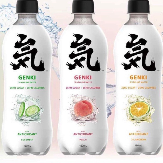 Nước uống có ga 0 Calo, 0 đường Genki Forest 330ml/ 480ml