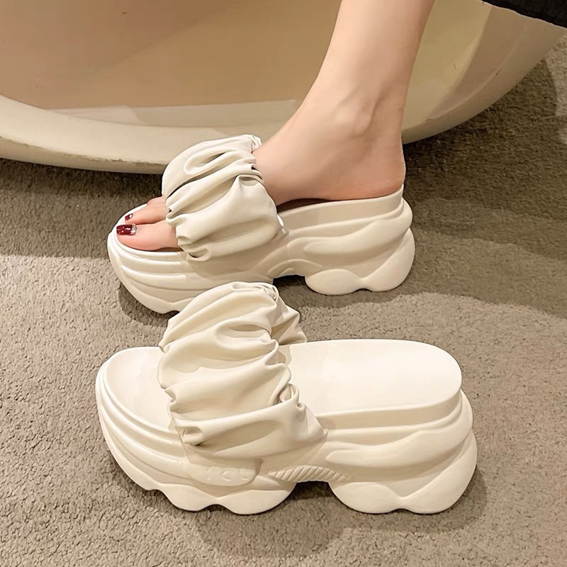 Dép Nữ Đế Cao 9cm G1776 G1769 hàng cao cấp bảo hành keo 12 tháng - Shop Giày Bánh Mì