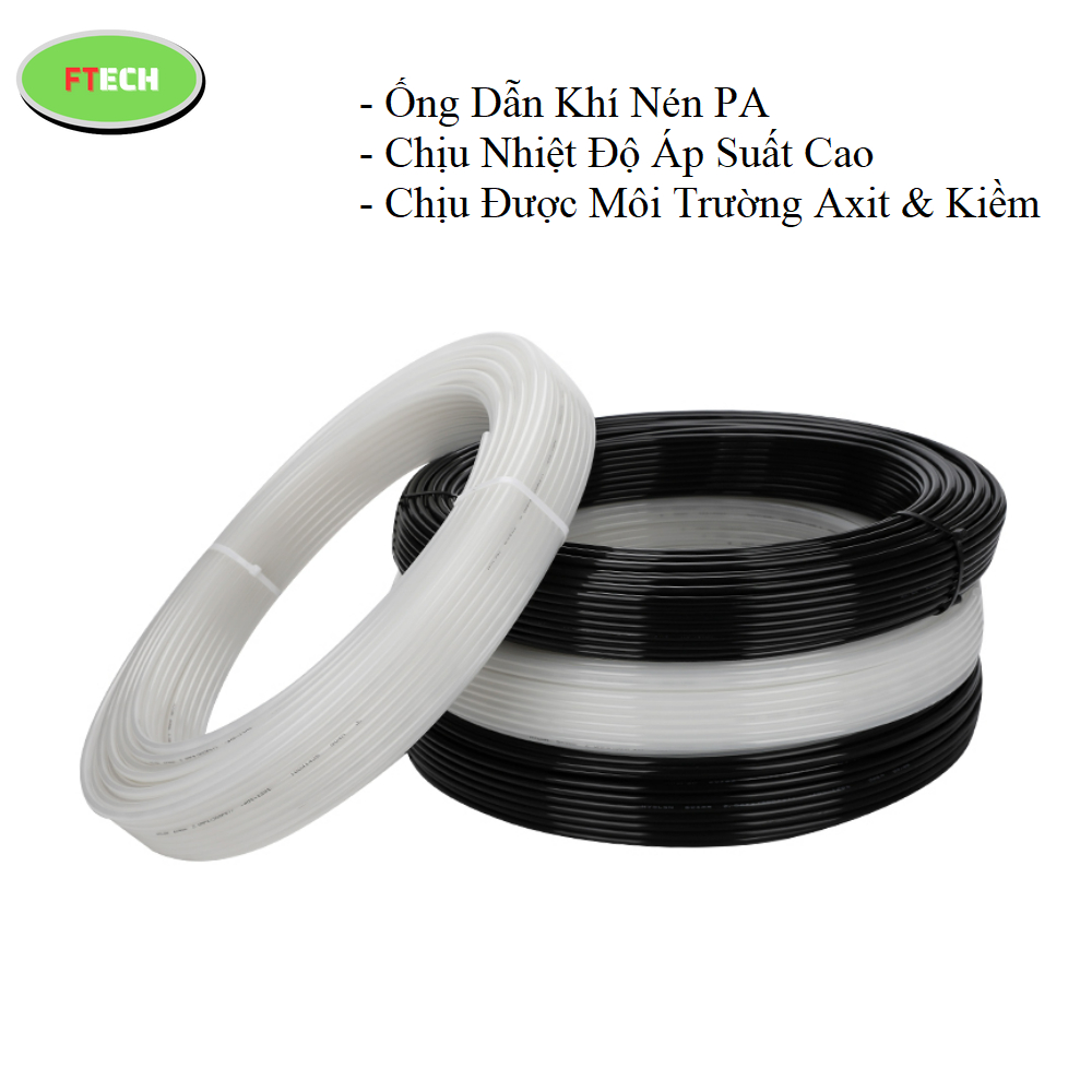 < 100 Mét > Ống Dẫn Dầu/Khí Nén Chịu Nhiệt Nylon PA Pmax 2.0Mpa / Nhiệt độ ( -30ºC - 120ºC )