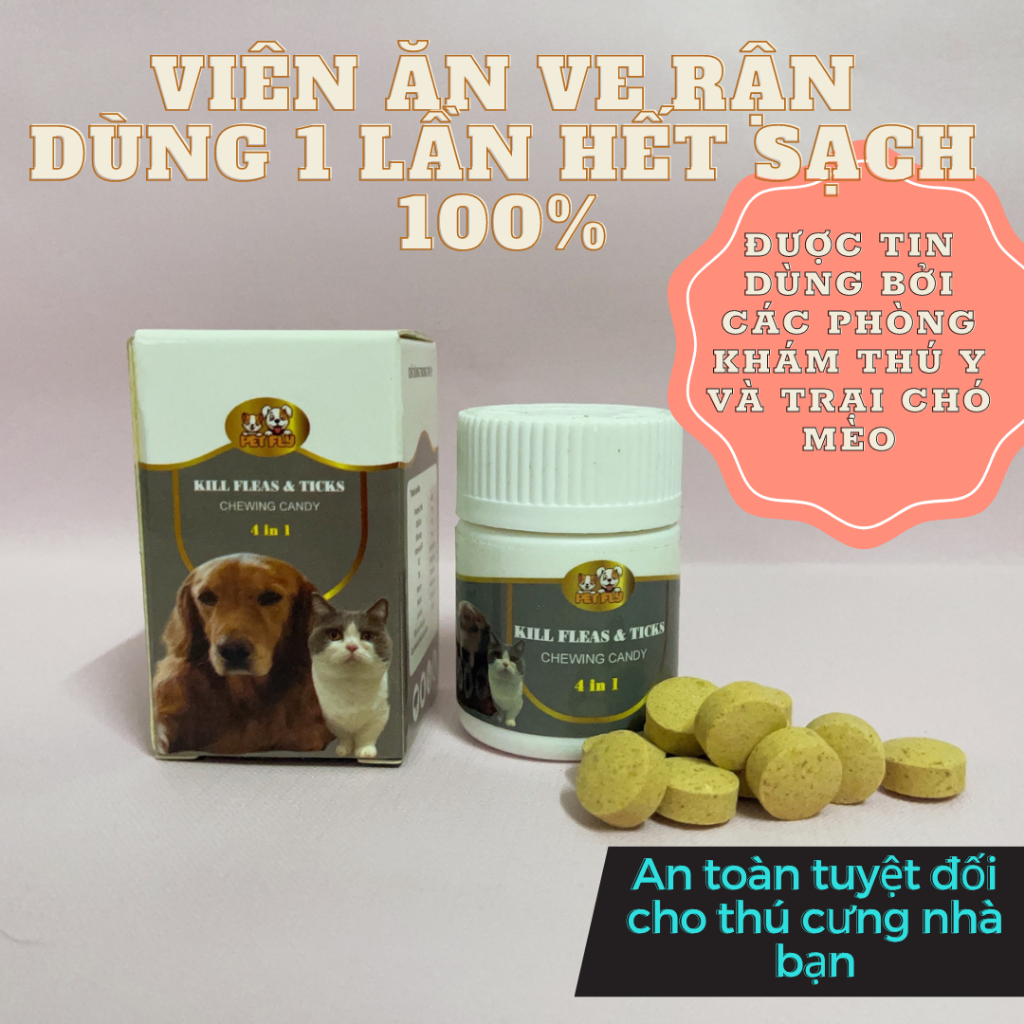 Viên ăn hết ve, rận, bọ chét thần thánh.