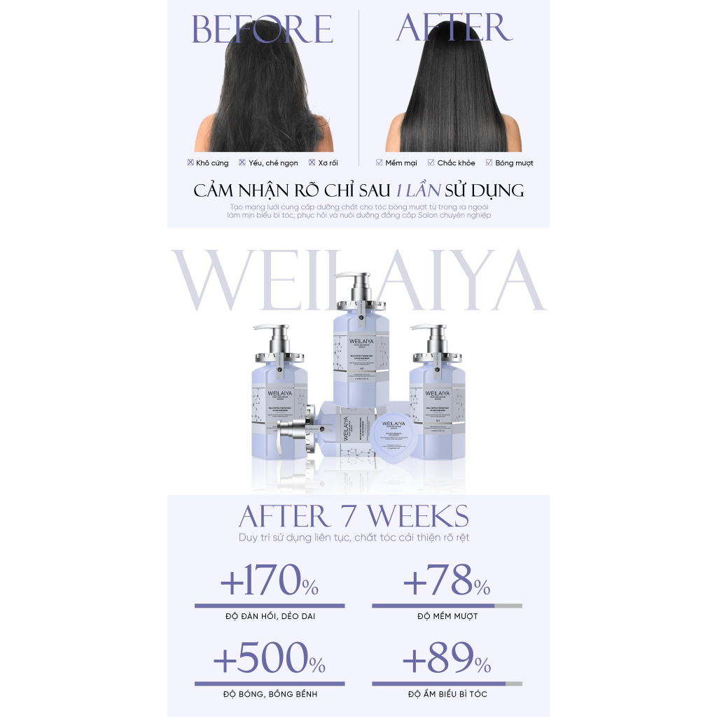 HẤP ĐA TẦNG HÀN GẮN LIÊN KẾT TÓC WEILAIYA 450ML