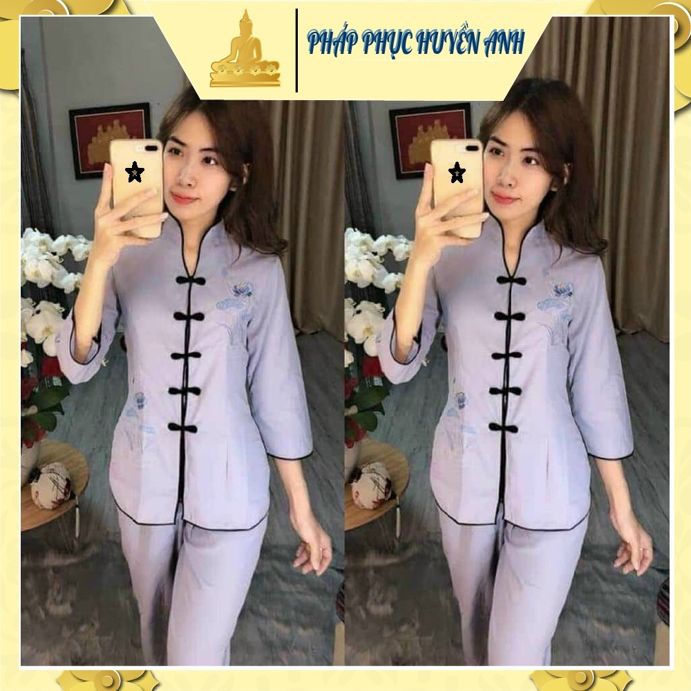 Đồ lam đi chùa cổ tàu
