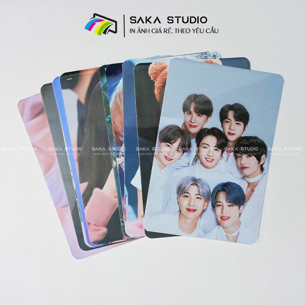 In Card bo góc theo yêu cầu ÉP PLASTIC cứng cáp, dày dặn