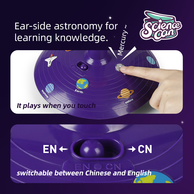 Bộ đồ chơi chiếu bóng và mô hình Hệ mặt trời - Solar System Planetary E Projector – TOPBRIGHT (cho bé từ 3+)