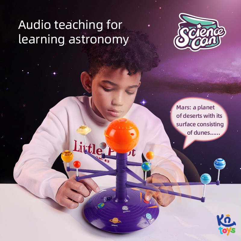 Bộ đồ chơi chiếu bóng và mô hình Hệ mặt trời - Solar System Planetary E Projector – TOPBRIGHT (cho bé từ 3+)