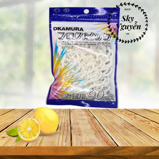 Tăm Kẽ Chỉ Nha Khoa Chất Lượng Nhật Bản Okamura (Bịch 50 cây/90 cây).