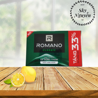 (Tặng 33%) Xà Bông Cục Romano 120g.