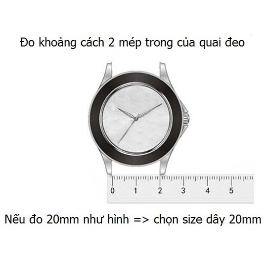 Dây Da Đồng hồ Size Nam Da Bò