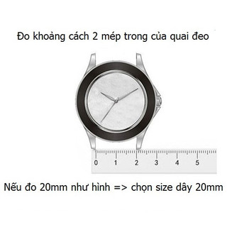 Dây Da Đồng hồ Size Nam Da Bò