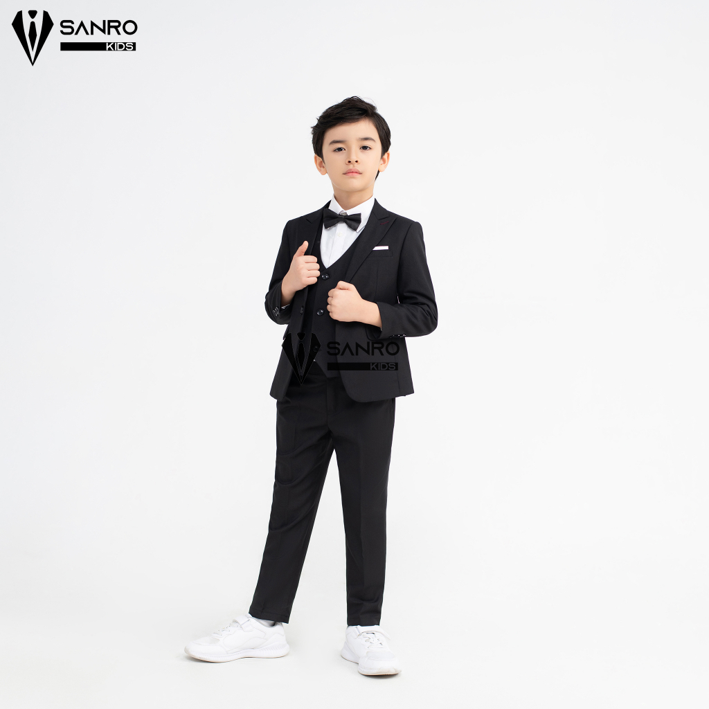 Bộ vest bé trai màu đen