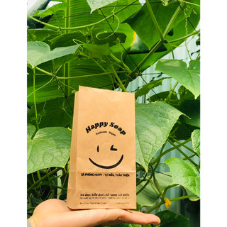 Xà phòng khổ qua-than tre tự nhiên Happy soap 100g.