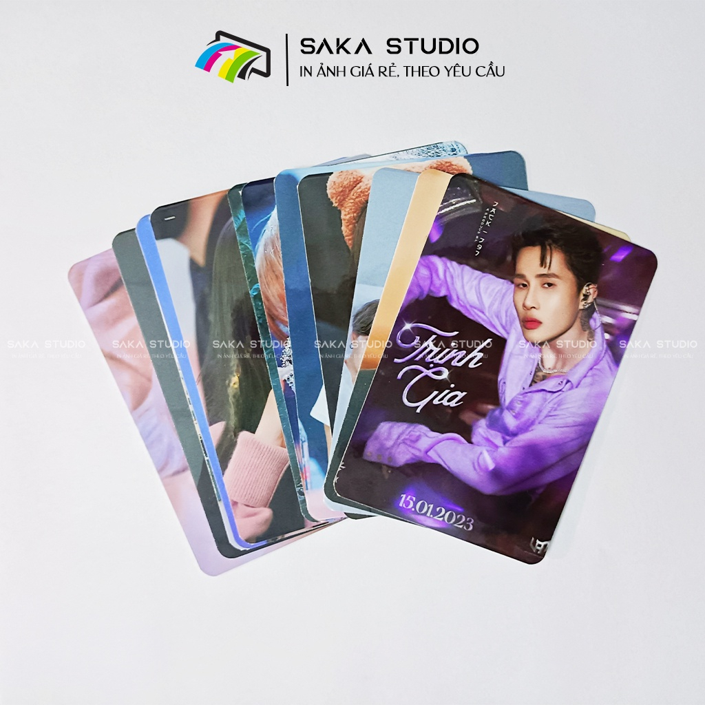 In Card bo góc theo yêu cầu ÉP PLASTIC cứng cáp, dày dặn