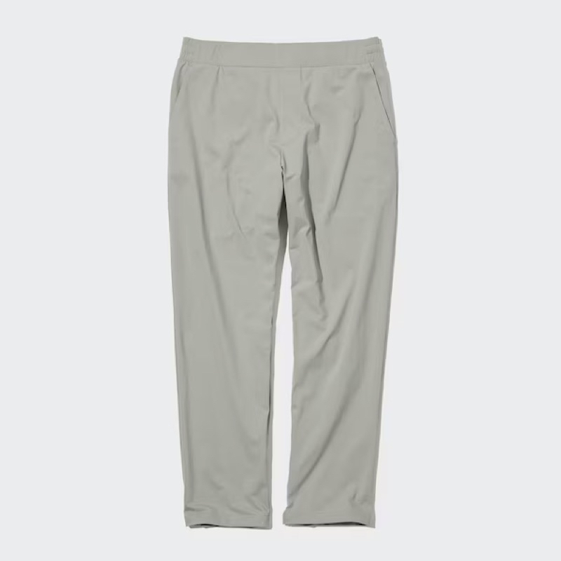 Quần Thể Thao Nam Ống Ôm Dần Siêu Co Giãn màu ghi sáng Uniqlo