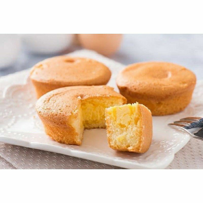 500g Bánh  trứng bông lan nhân kem không vỏ