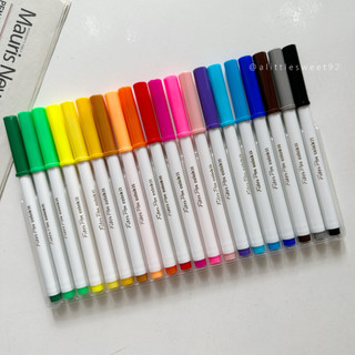 Bộ 20 bút lông màu FIBER PEN COLOKIT - Bút viết nét mảnh nét to - A Little Sweet