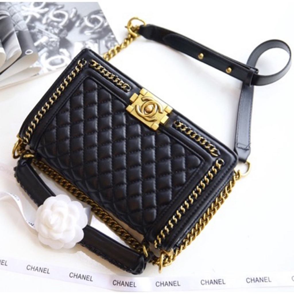 Túi Xách Nữ Hàng Hiệu Cao Cấp SKL490094, Túi Xách Đeo Chéo Khóa Nam Châm Size 25