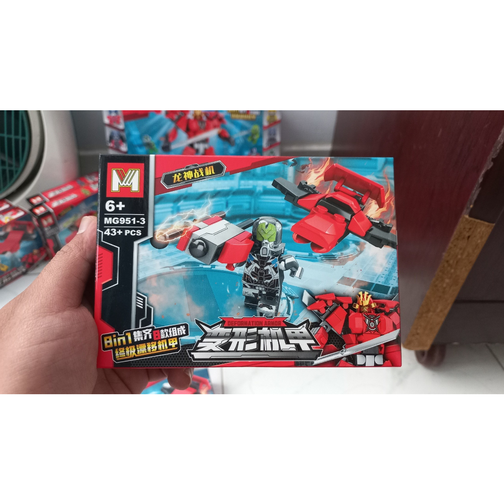 Bộ Lego Robot Đỏ 8in1