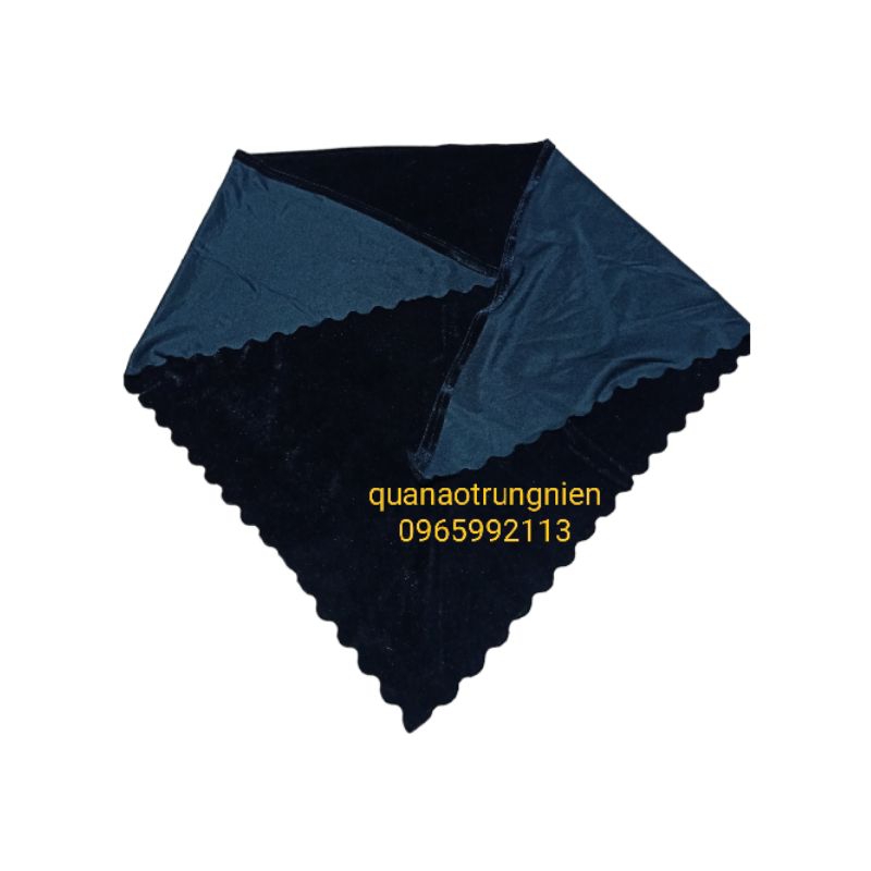 Khăn nhung trùm đầu cho bà khăn nhung trơn không hoạ tiết