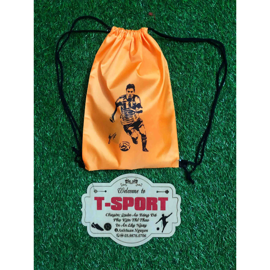 Túi dây rút thể thao đựng giày, quần áo in hình, tên số theo yêu cầu