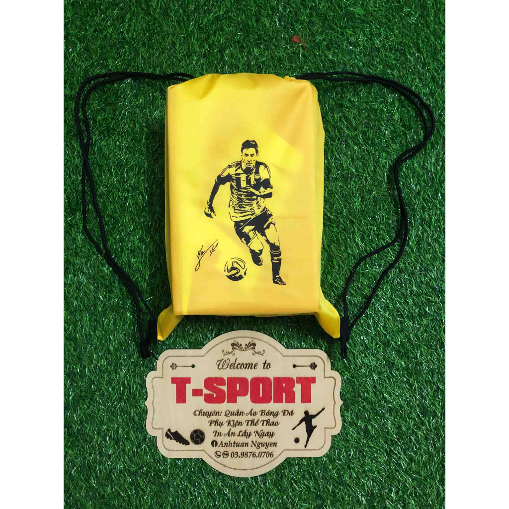 Túi dây rút thể thao đựng giày, quần áo in hình, tên số theo yêu cầu