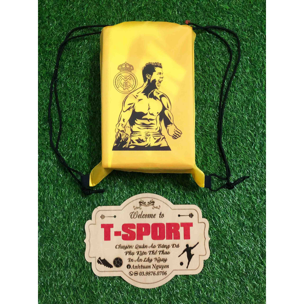 Túi dây rút thể thao đựng giày, quần áo in hình, tên số theo yêu cầu