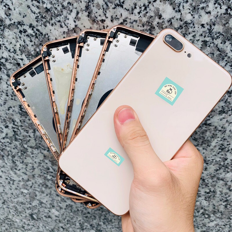 VỎ ZIN THÁO MÁY DÀNH CHO 8 PLUS MÀU VÀNG HỒNG ĐẸP 95%
