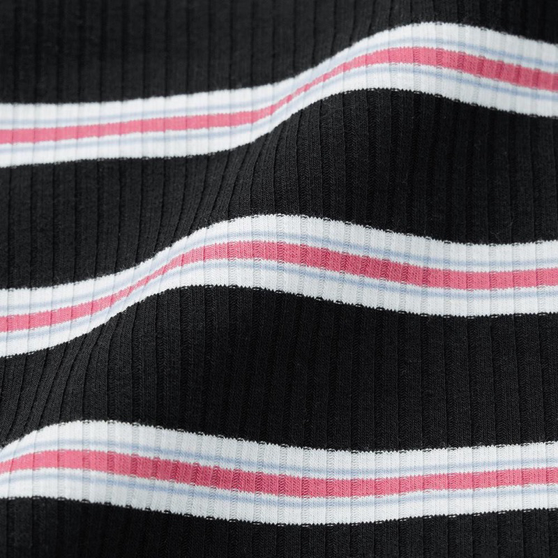 Áo thun kiểu gân tăm cổ tim rút dây trước ngực - GU thời trang Nhật Bản sành điệu