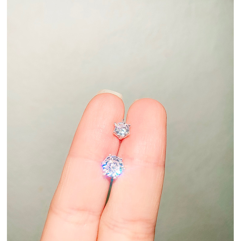 Khuyên tai NỤ BẠC ta Nam và Nữ 5mm, 3mm , 2mm  - ByDum