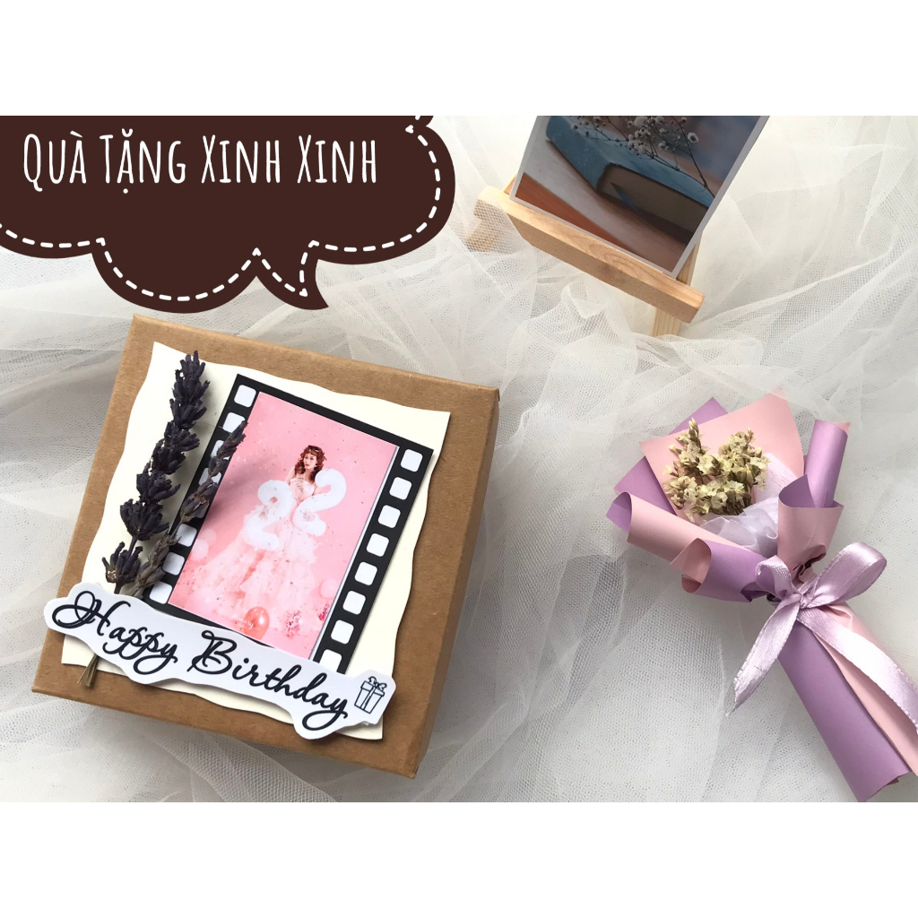 Hộp dán ảnh hình vuông, món quà ý nghĩa dành tặng người yêu