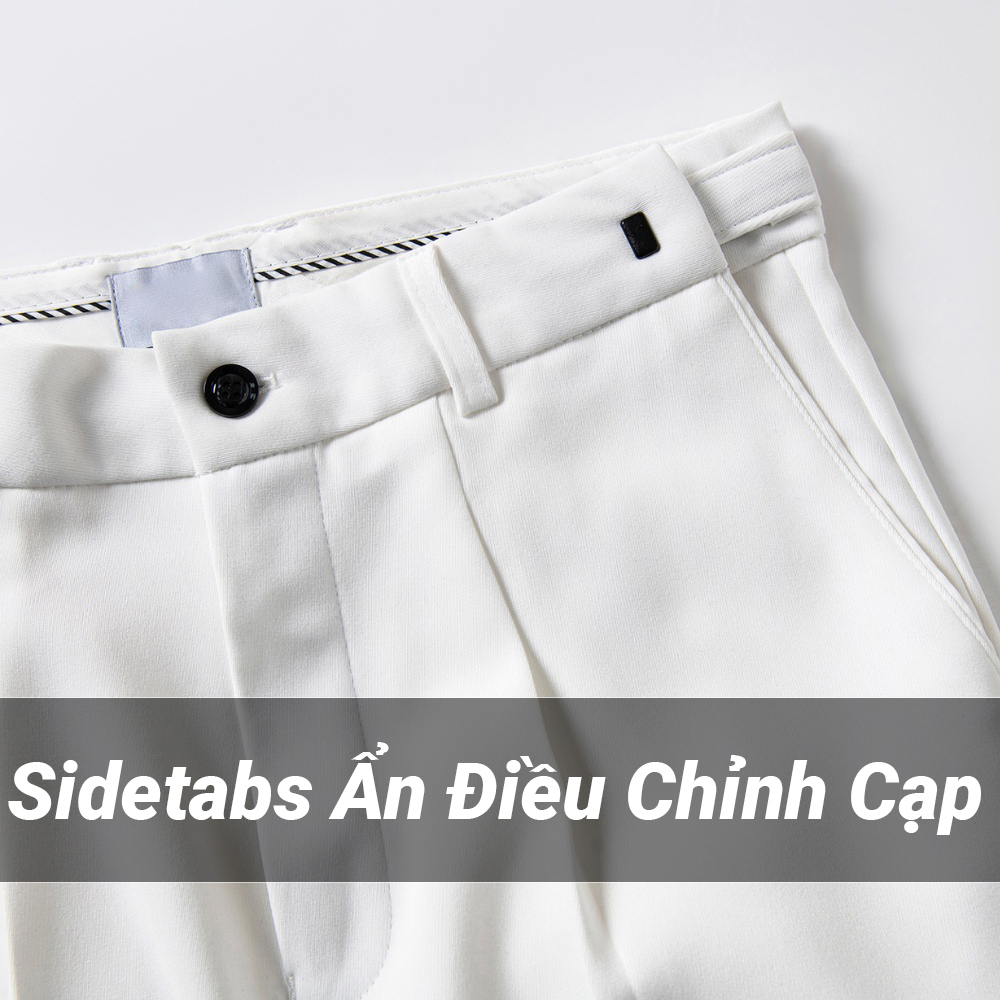 Quần Âu Nam Baggy Tăng Chỉnh Cạp Di Chuyển Vòng Bụng 2STOREGLE Chất Đẹp Cao Cấp Màu Đen Hàn Quốc