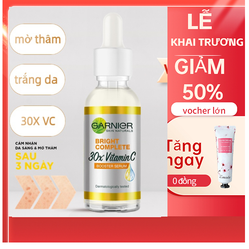 🥇🥇serum trắng da ganier vitamin c 30 giảm mụn serum ganier tinh chất vitamin c giảm thâm mụn 30ml dưỡng ẩm chính hãng