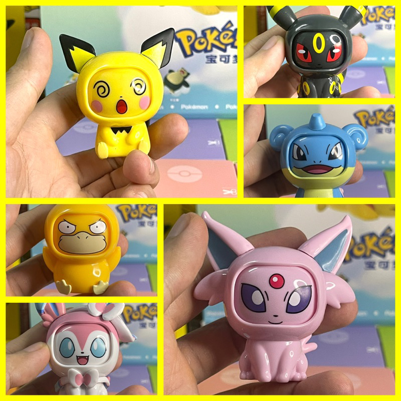 Mô hình Pokemon Face-changing thay đổi 4 sắc thái khuôn mặt dễ thương đi kèm Pokeball.