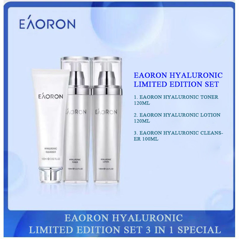 Set Eaoron chăm sóc da chuyên sâu Hàng Úc  [Eaoron Hyaluronic Toner+Hyaluronic Cleanser+Hyaluronic Lotion]