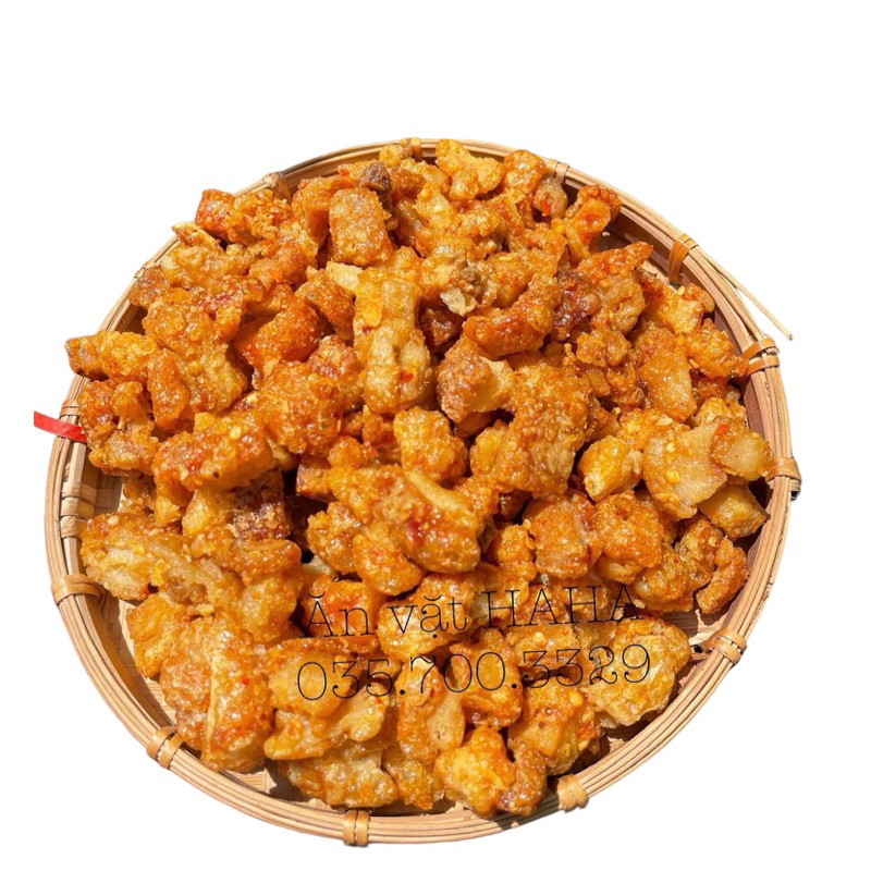 Tóp mỡ da giòn rim tỏi ớt