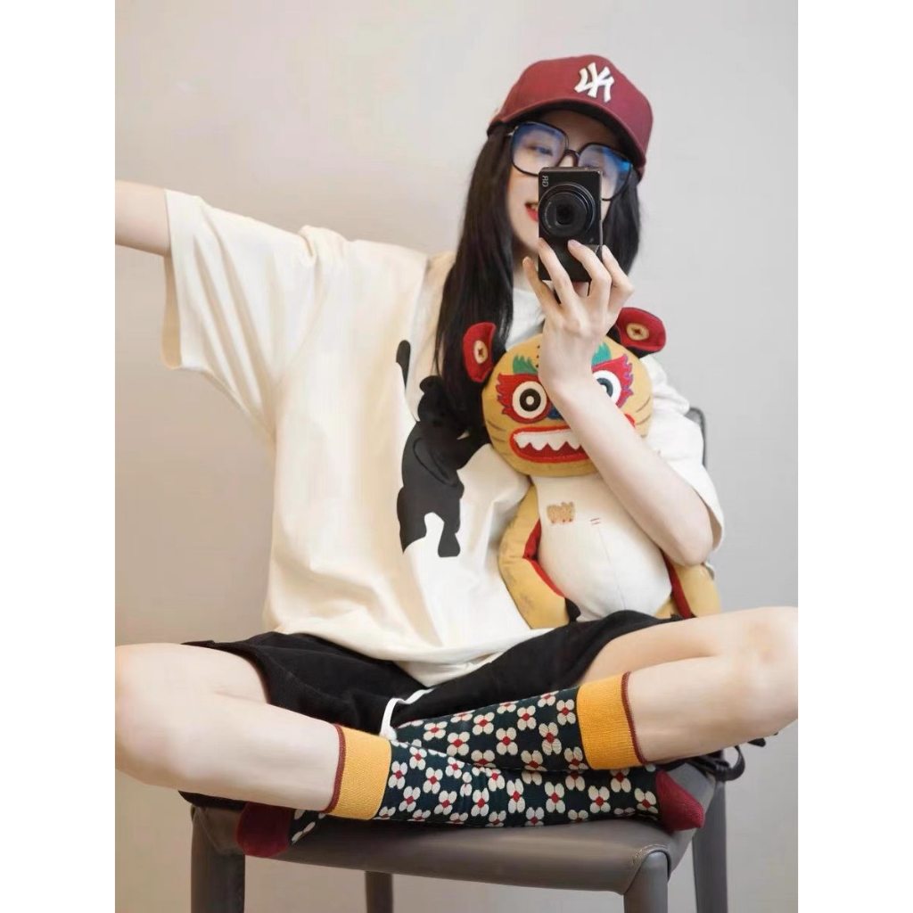 SET ÁO THUN IN HÌNH GẤU + QUẦN SHORT ĐÙI RÚT DÂY (TH)