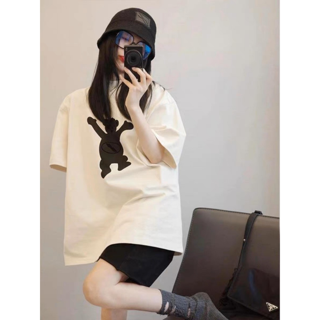 SET ÁO THUN IN HÌNH GẤU + QUẦN SHORT ĐÙI RÚT DÂY (TH)