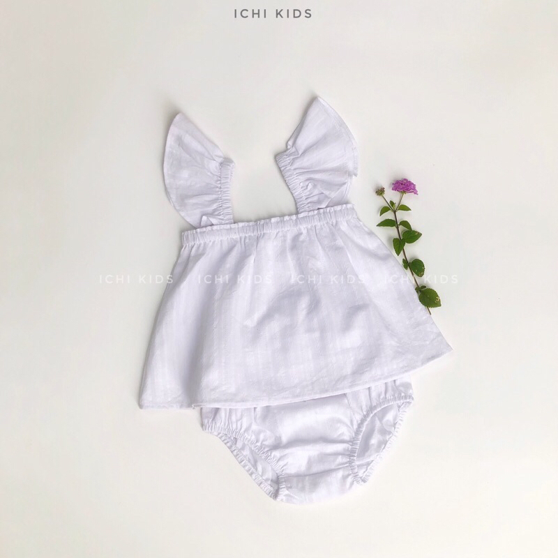 Set cánh tiên vải thô cotton cho bé gái