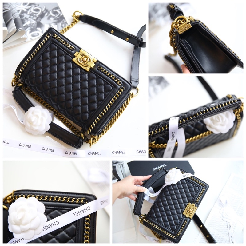 Túi Xách Nữ Hàng Hiệu Cao Cấp SKL490094, Túi Xách Đeo Chéo Khóa Nam Châm Size 25