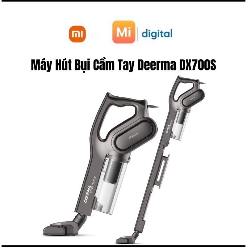 Máy Hút Bụi Deerma DX700S-DX700- Hàng Chính Hãng Bảo Hành 6 tháng