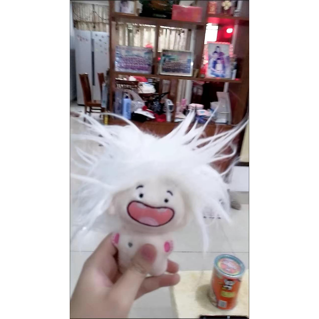 Móc khóa doll búp bê tóc đen hồng tóc xù Blackpink