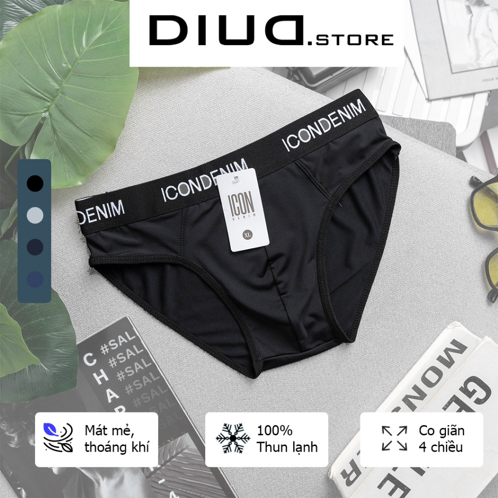 Quần lót nam thu lạnh, Quần sịp nam co giãn, thoáng khí, màu đen, size XL, XXL, XXXL – DIDU Store