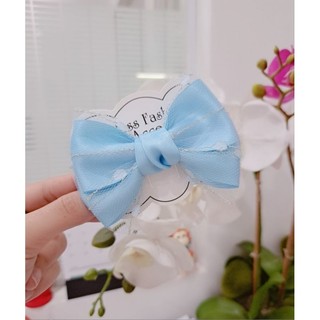 Kẹp tóc mái nơ 2 tầng dễ thương