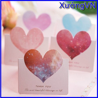 Thiệp trái tim mini 3D nhiều màu cho ngày valentine tình nhân yêu thương chúc mừng ngày 8/3 14/2 20/10...