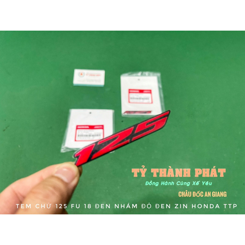 Tem chử 125 Fu 18 Led Đỏ xe Đen Nhám zin