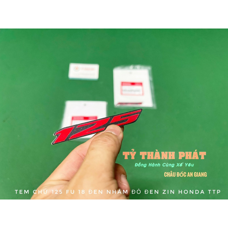 Tem chử 125 Fu 18 Led Đỏ xe Đen Nhám zin