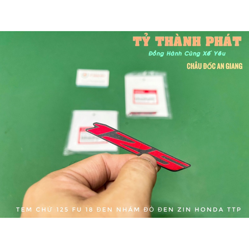 Tem chử 125 Fu 18 Led Đỏ xe Đen Nhám zin