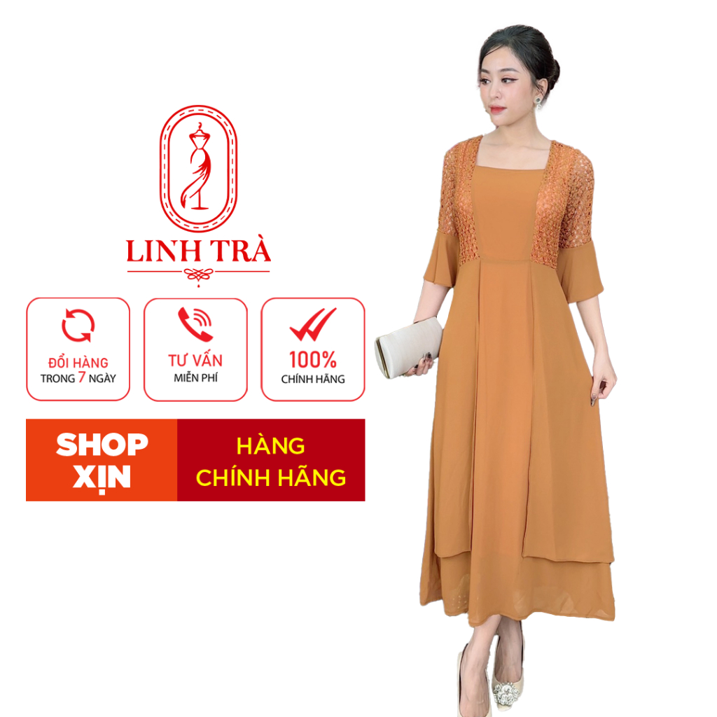 (LT 282) Trẻ Trung Thiết Kế Trang Nhã Thanh Lịch Bigsize Đi Làm Đi Tiệc Cho Bà Cho Mẹ U50