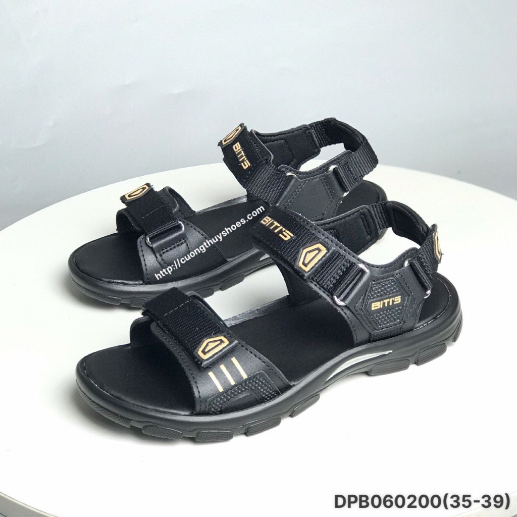 Sandal bé trai BlTIS -Dép SANDAL hai quai dán điều chỉnh đế cao su chống trượt