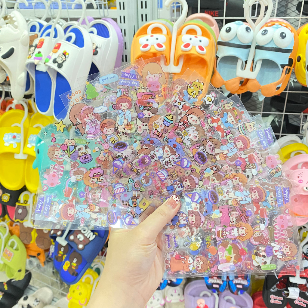 Stickers Hình Dán 3D cho bé mix nhiều mẫu (Cho Bé Trai, Bé Gái và Mẫu Công Chúa)